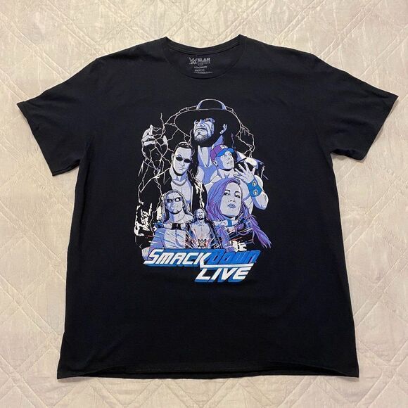 WW WWE Slam Crate Lootcrate Smack Down Live T Shirt 2XL - Picture 1 of 3